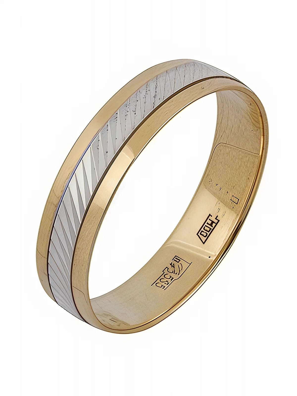 Ювелирное изделие - Обручальное кольцо из комбинированного золота в магазине Best-Gold 061487