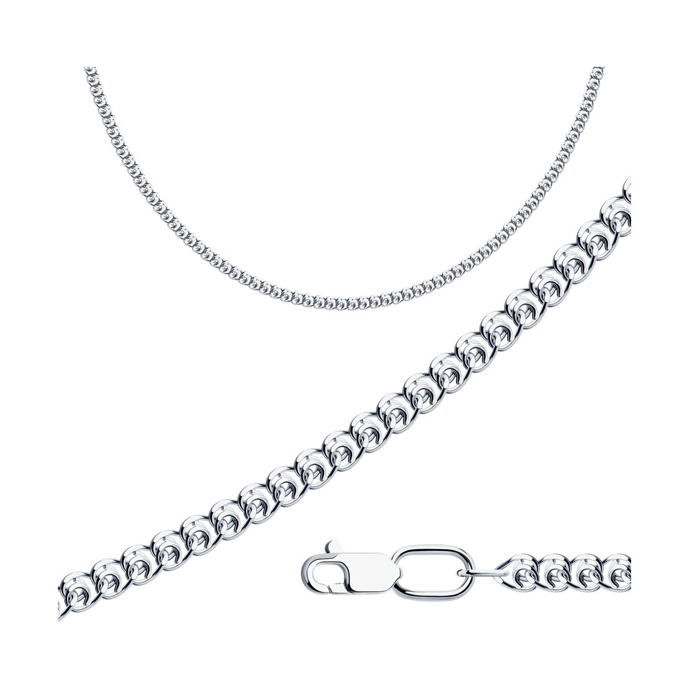 Цепь из серебра плетение Лав Ювелирное изделие - Цепь из серебра плетение Лав в магазине Best-Gold 005775