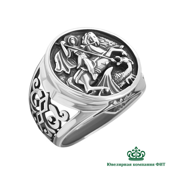 Ювелирное изделие - Мужская печатка из серебра в магазине Best-Gold 153342