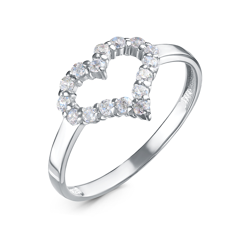 Ювелирное изделие - Кольцо из серебра с фианитами в магазине Best-Gold 146896