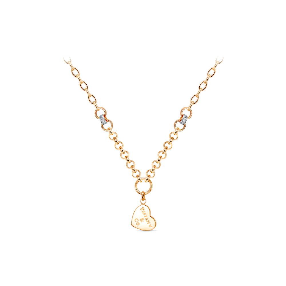 Колье из красного золота с фианитами Ювелирное изделие - Колье из красного золота с фианитами в магазине Best-Gold 125989