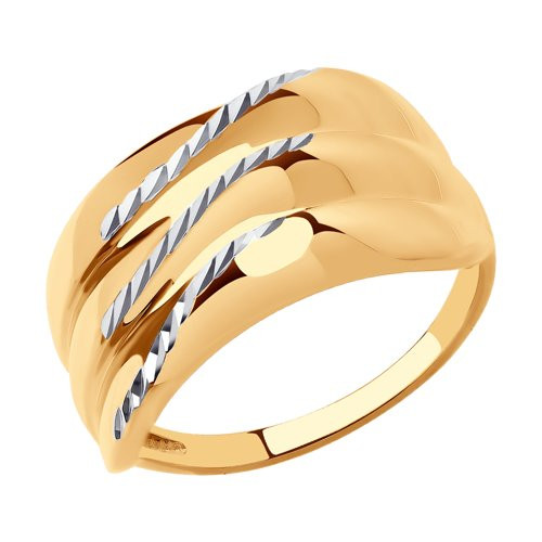 Кольцо из комбинированного золота Ювелирное изделие - Кольцо из комбинированного золота в магазине Best-Gold 031170