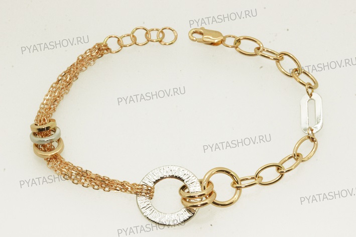 Ювелирное изделие - Браслет из комбинированного золота в магазине Best-Gold 123262