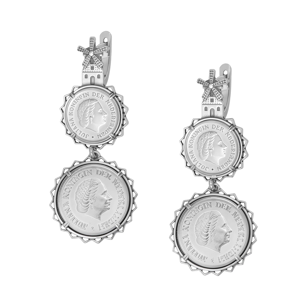 Серьги из серебра Ювелирное изделие - Серьги из серебра в магазине Best-Gold 153316