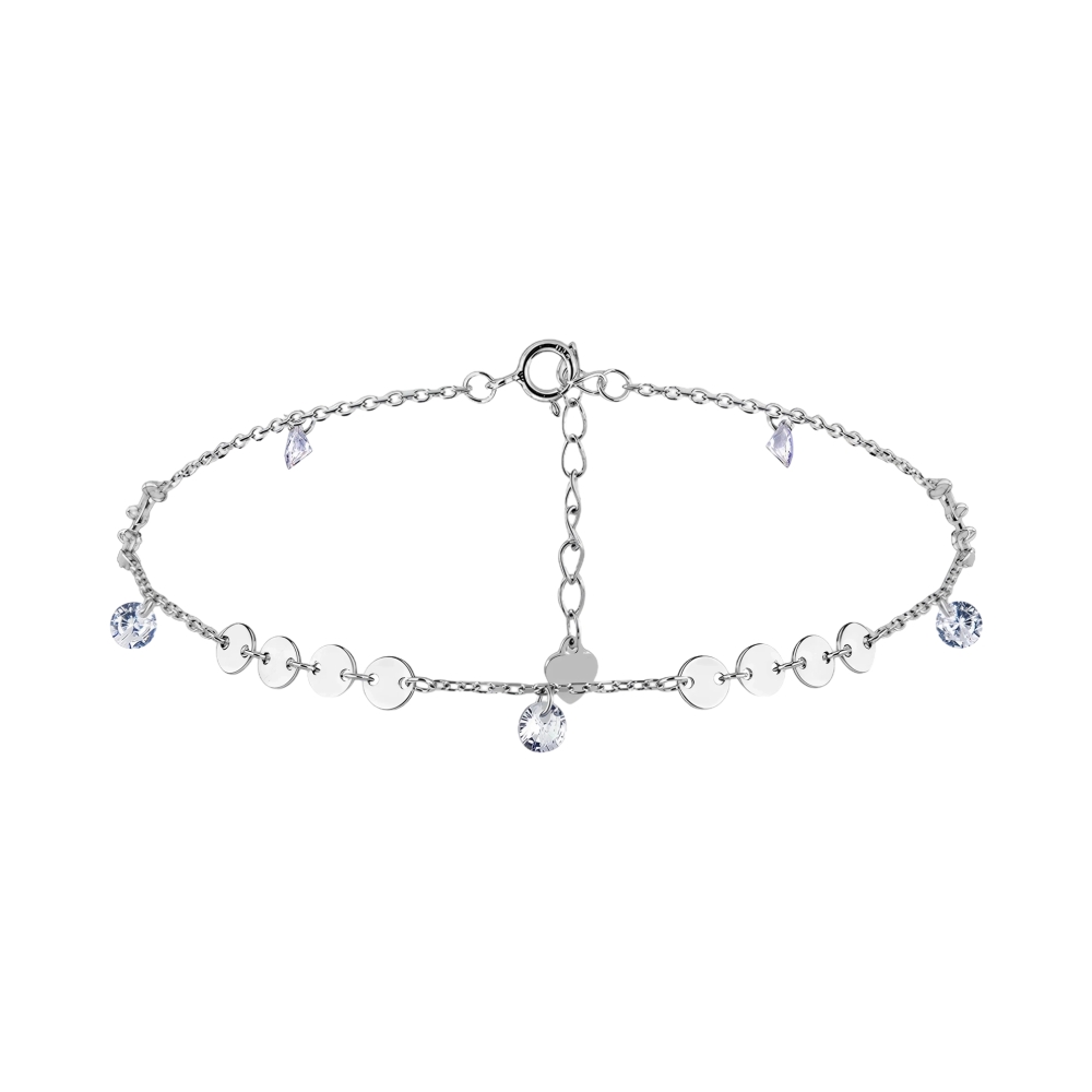 Браслет из серебра с фианитами Ювелирное изделие - Браслет из серебра с фианитами в магазине Best-Gold 074484