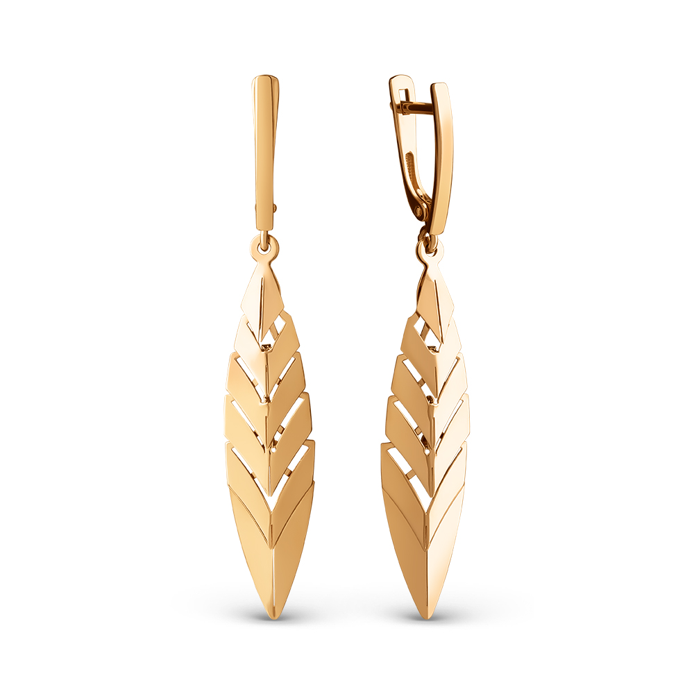 Ювелирное изделие - Серьги из красного золота в магазине Best-Gold 151610