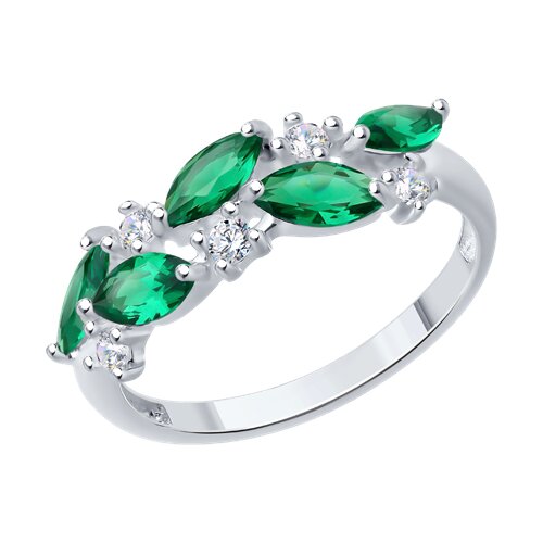 Кольцо из серебра с фианитами Ювелирное изделие - Кольцо из серебра с фианитами в магазине Best-Gold 141202