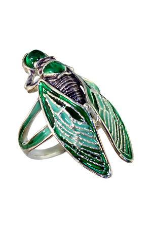 Ювелирное изделие - Кольцо из серебра с ситаллом в магазине Best-Gold 071710