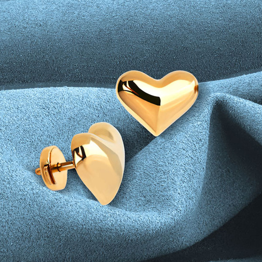 Серьги из красного золота