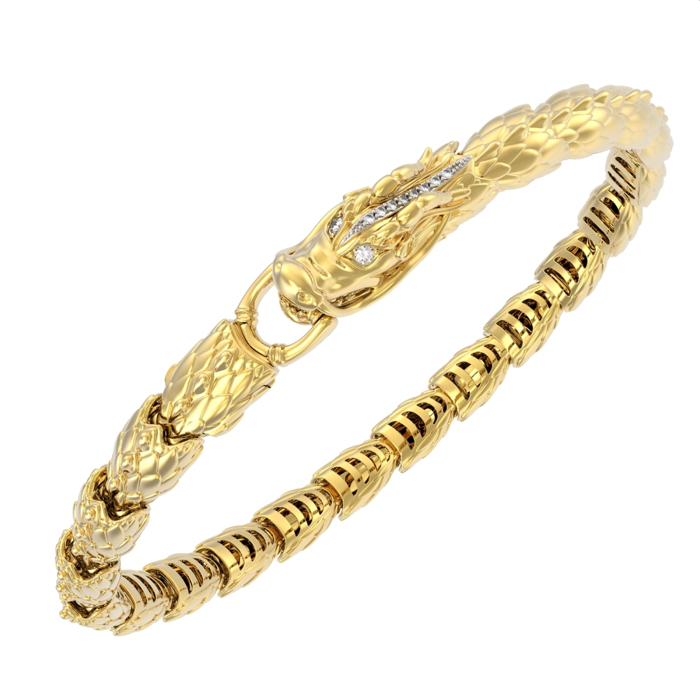 Ювелирное изделие - Браслет из жёлтого золота с бриллиантами в магазине Best-Gold 131649