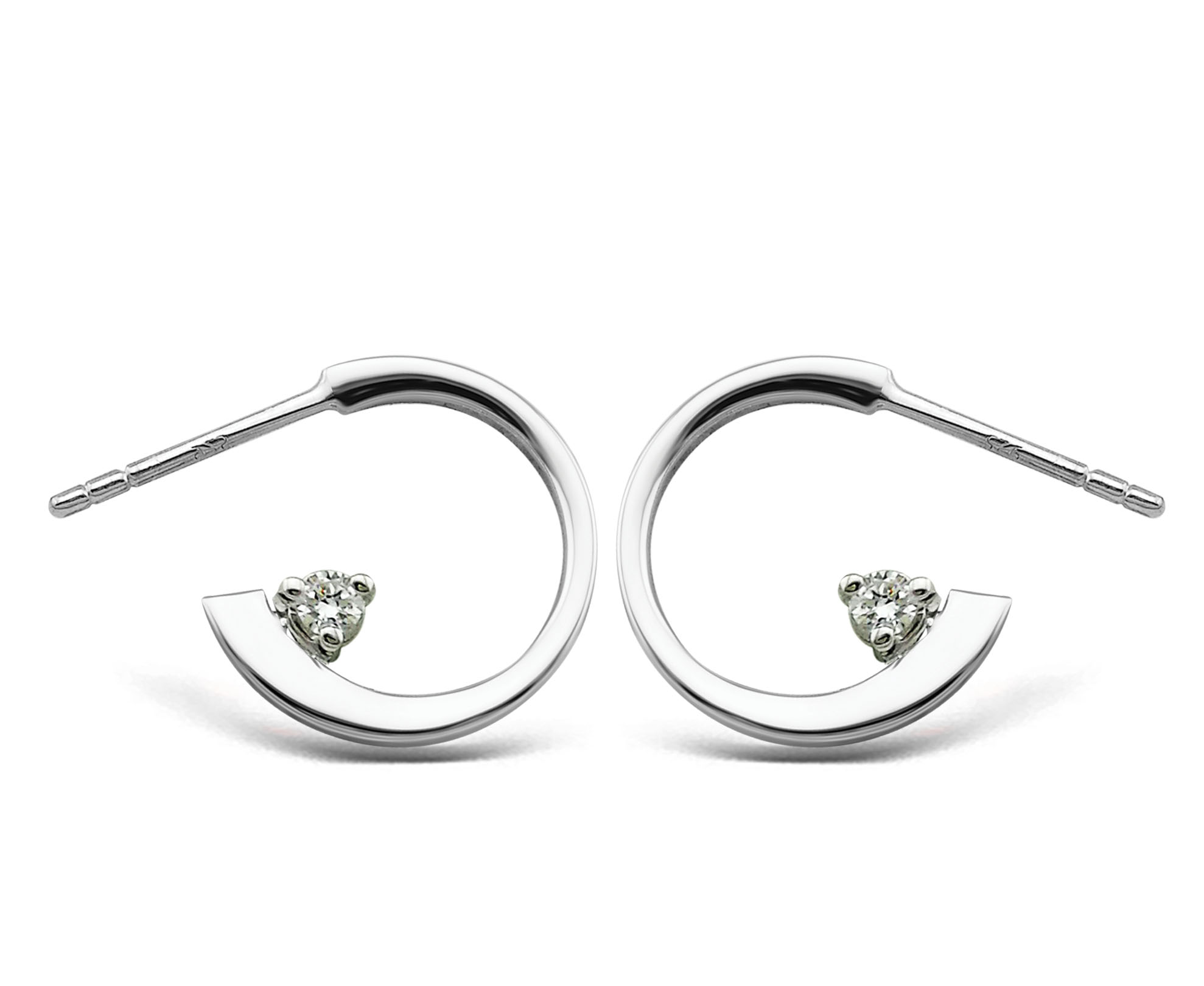 Серьги из серебра с топазом белым Ювелирное изделие - Серьги из серебра с топазом белым в магазине Best-Gold 149803