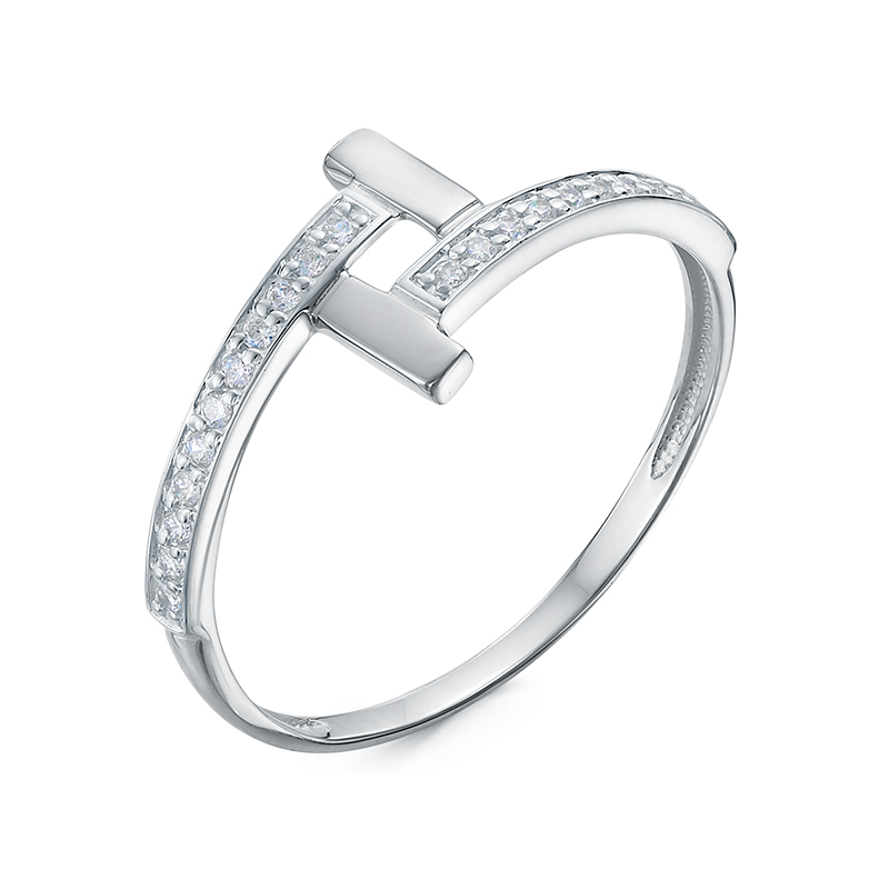 Кольцо из белого золота с фианитами Ювелирное изделие - Кольцо из белого золота с фианитами в магазине Best-Gold 147276