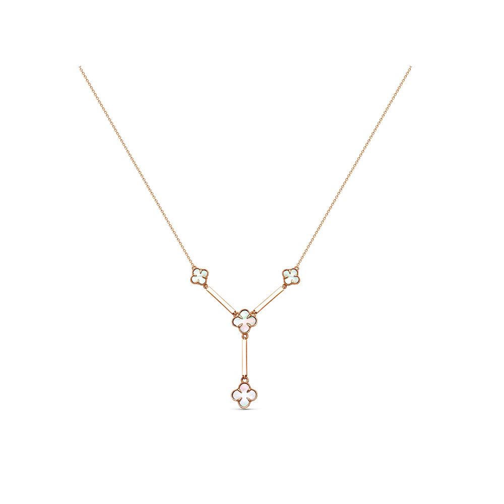 Ювелирное изделие - Колье из красного золота с перламутром в магазине Best-Gold 141005