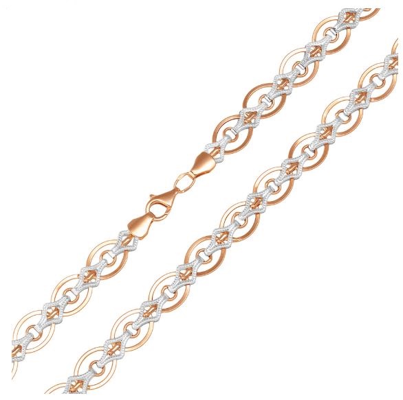 Цепь из красного золота фантазийное плетение Ювелирное изделие - Цепь из красного золота фантазийное плетение в магазине Best-Gold 027171