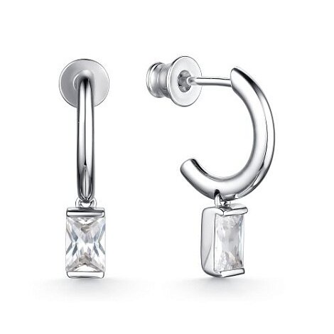 Ювелирное изделие - Серьги из серебра с фианитами в магазине Best-Gold 121102