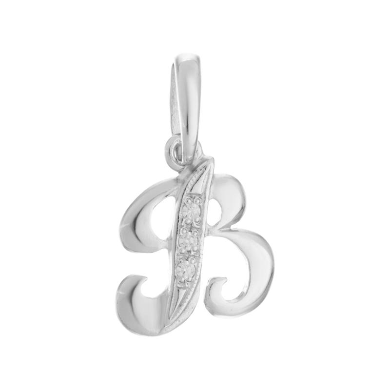 Ювелирное изделие - Подвеска из серебра с фианитами в магазине Best-Gold 128822