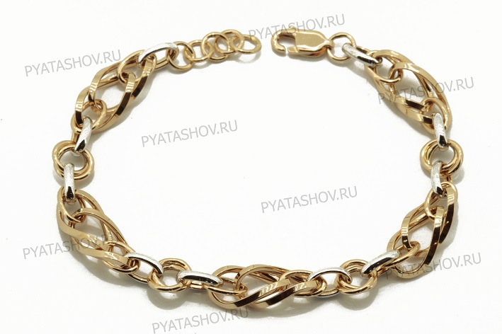 Ювелирное изделие - Браслет из комбинированного золота в магазине Best-Gold 154278