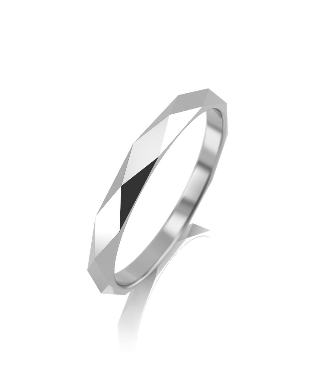 Обручальное кольцо из белого золота Ювелирное изделие - Обручальное кольцо из белого золота в магазине Best-Gold 144229