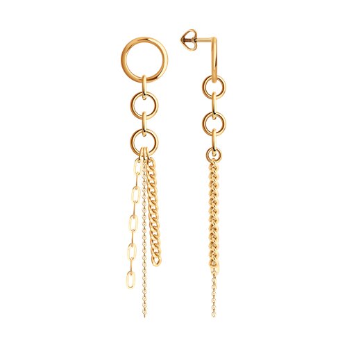 Ювелирное изделие - Серьги из красного золота в магазине Best-Gold 152313