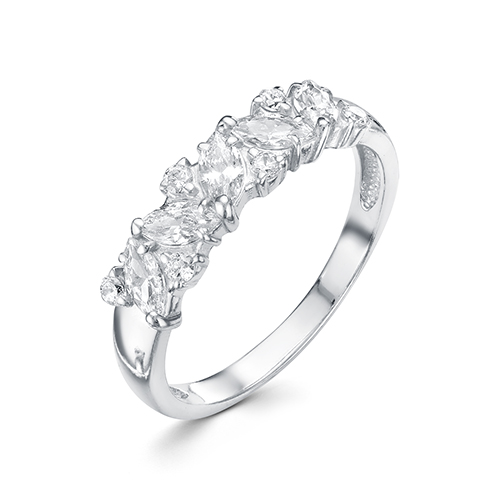 Кольцо из белого золота с фианитами Ювелирное изделие - Кольцо из белого золота с фианитами в магазине Best-Gold 145052