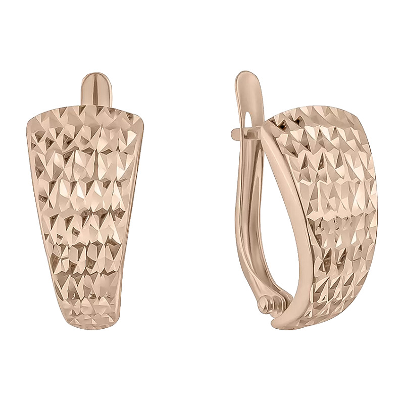 Ювелирное изделие - Серьги из красного золота в магазине Best-Gold 120096