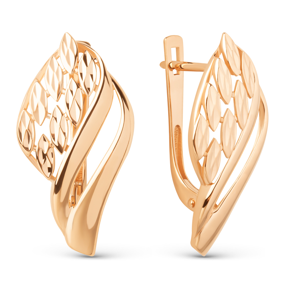 Ювелирное изделие - Серьги из красного золота в магазине Best-Gold 145392