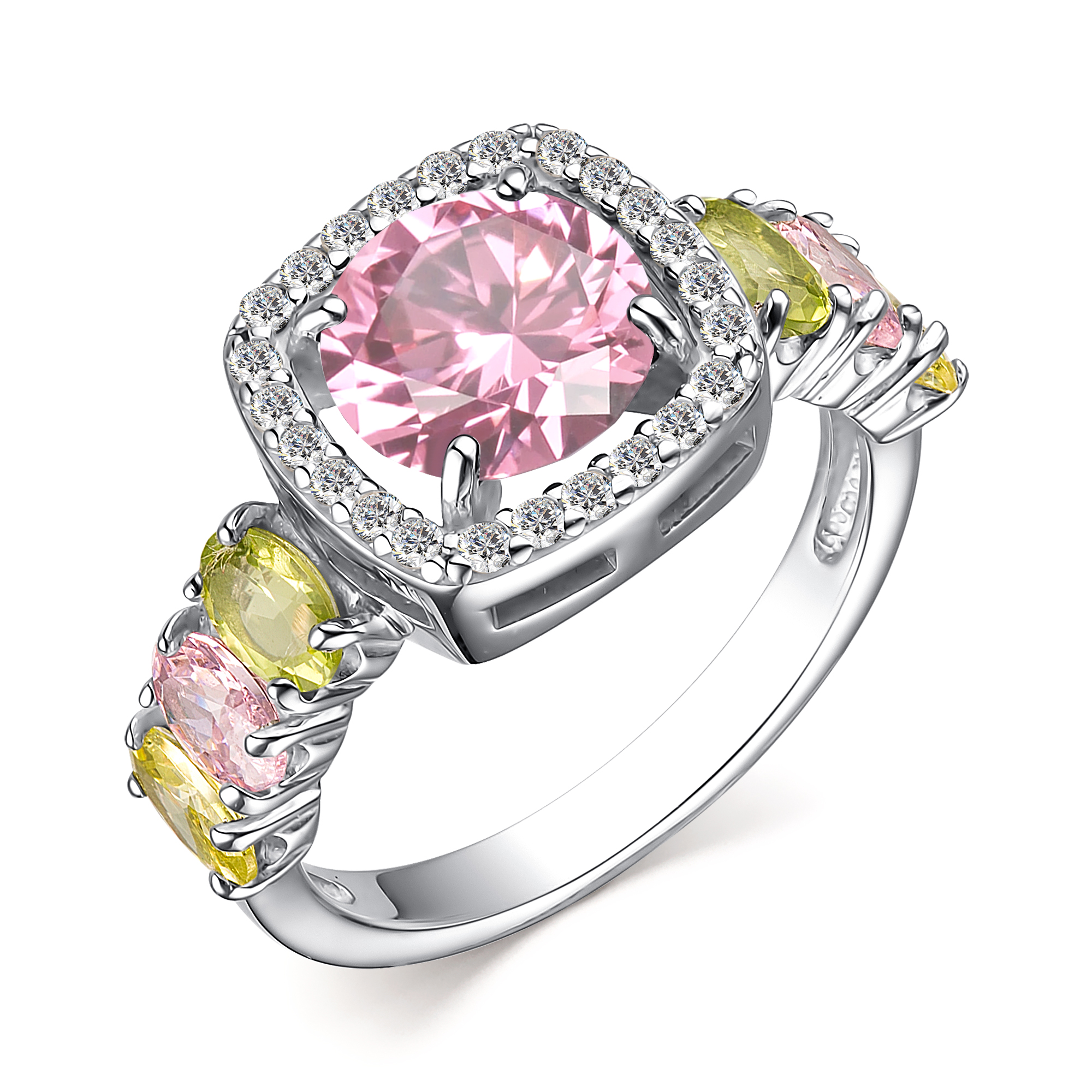 Кольцо из серебра с фианитами Ювелирное изделие - Кольцо из серебра с фианитами в магазине Best-Gold 125466