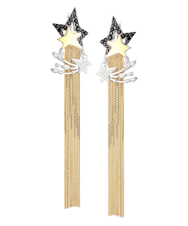 Серьги из серебра с фианитами Ювелирное изделие - Серьги из серебра с фианитами в магазине Best-Gold 157007