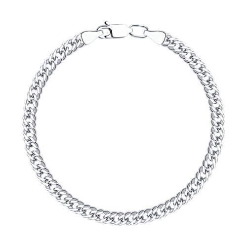 Браслет из серебра плетение Двойной ромб Ювелирное изделие - Браслет из серебра плетение Двойной ромб в магазине Best-Gold 031342