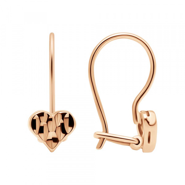 Серьги из красного золота Ювелирное изделие - Серьги из красного золота в магазине Best-Gold 139925