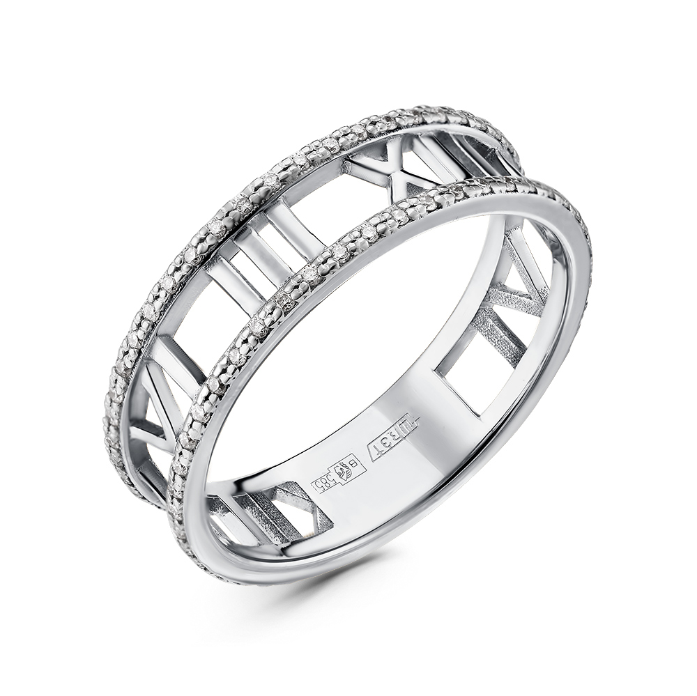 Кольцо из серебра с фианитами Ювелирное изделие - Кольцо из серебра с фианитами в магазине Best-Gold 121669