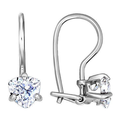 Серьги из серебра с фианитами Ювелирное изделие - Серьги из серебра с фианитами в магазине Best-Gold 050588