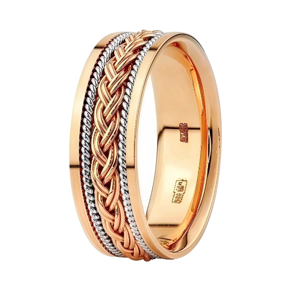 Ювелирное изделие - Обручальное кольцо из комбинированного золота в магазине Best-Gold 074617