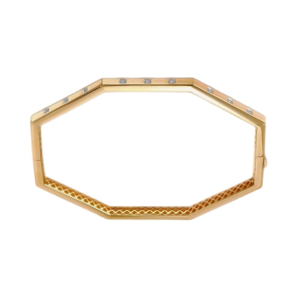 Браслет из желтого золота с бриллиантами