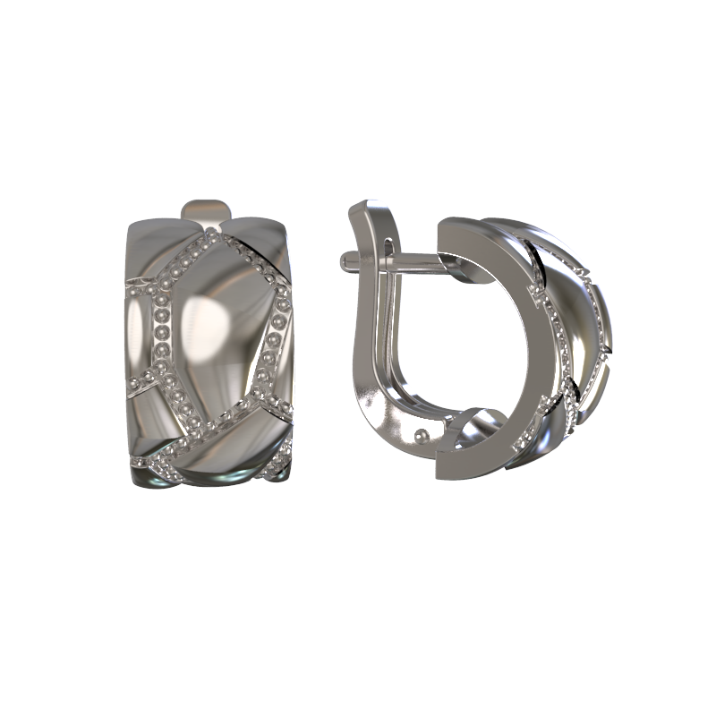 Серьги из серебра Ювелирное изделие - Серьги из серебра в магазине Best-Gold 127001