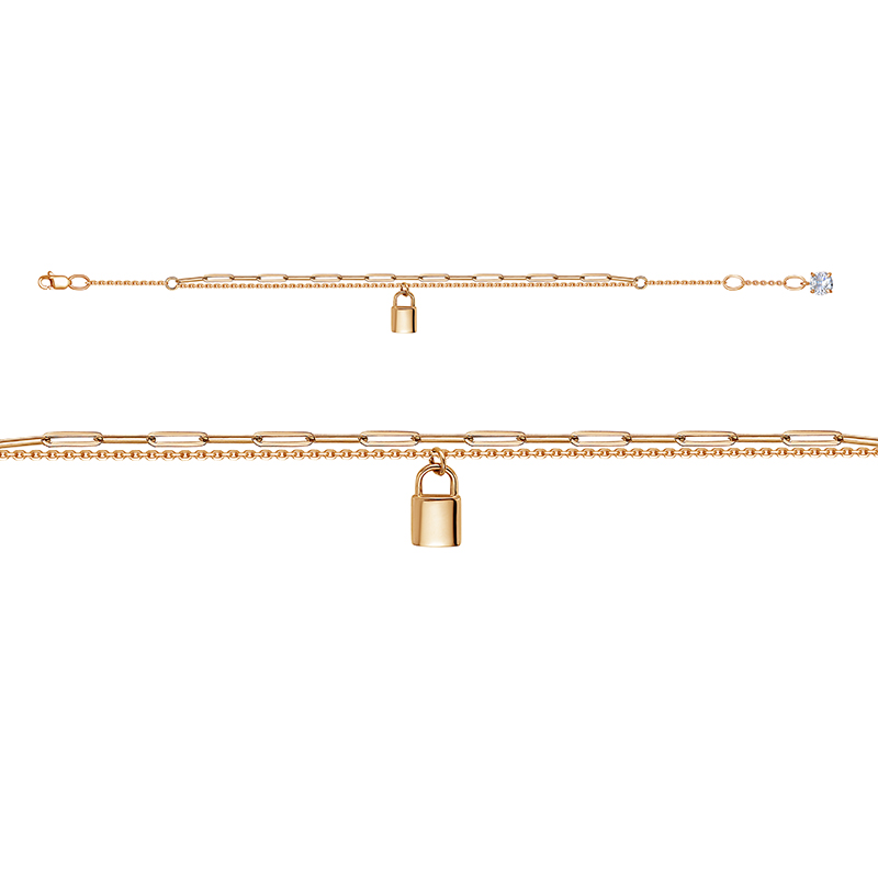 Браслет в красном золоте с фианитами Ювелирное изделие - Браслет в красном золоте с фианитами в магазине Best-Gold 149435