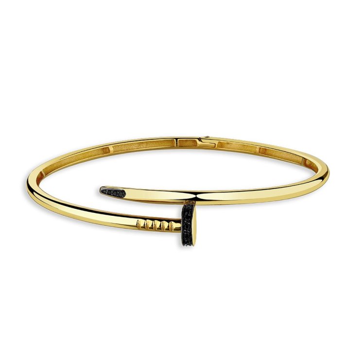 Жеский браслет в желтом золоте с фианитами Ювелирное изделие - Жеский браслет в желтом золоте с фианитами в магазине Best-Gold 130468