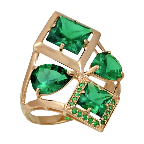 Кольцо из серебра с ситаллом агатовым Ювелирное изделие - Кольцо из серебра с ситаллом агатовым в магазине Best-Gold 047841