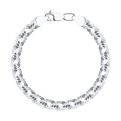 Браслет из серебра ромб тройной Ювелирное изделие - Браслет из серебра ромб тройной в магазине Best-Gold 121834