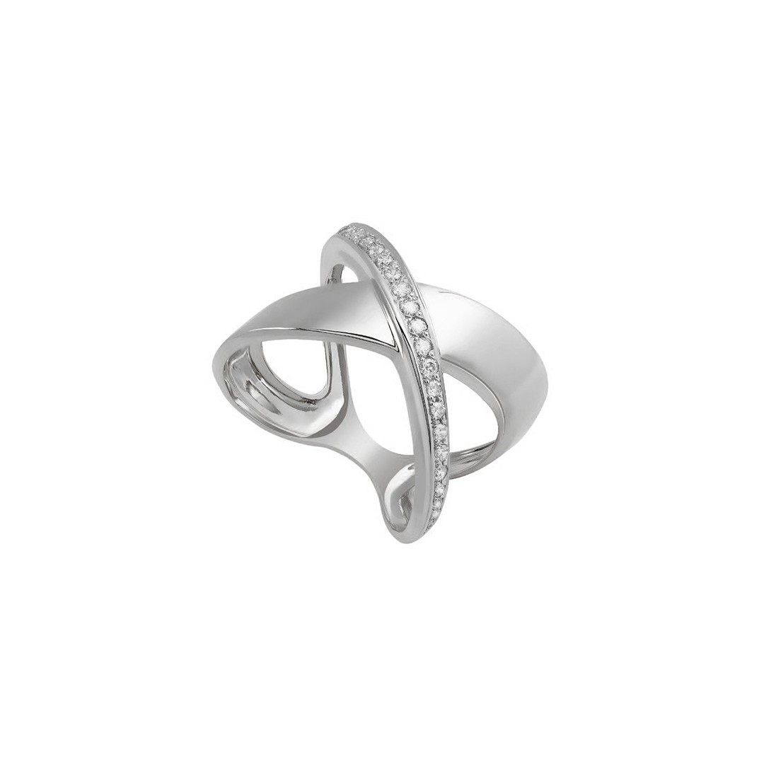 Кольцо из серебра с фианитами Ювелирное изделие - Кольцо из серебра с фианитами в магазине Best-Gold 124058