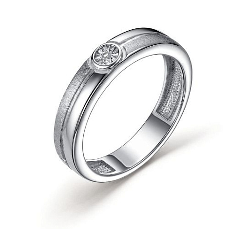 Кольцо из серебра с бриллиантами Ювелирное изделие - Кольцо из серебра с бриллиантами в магазине Best-Gold 033439