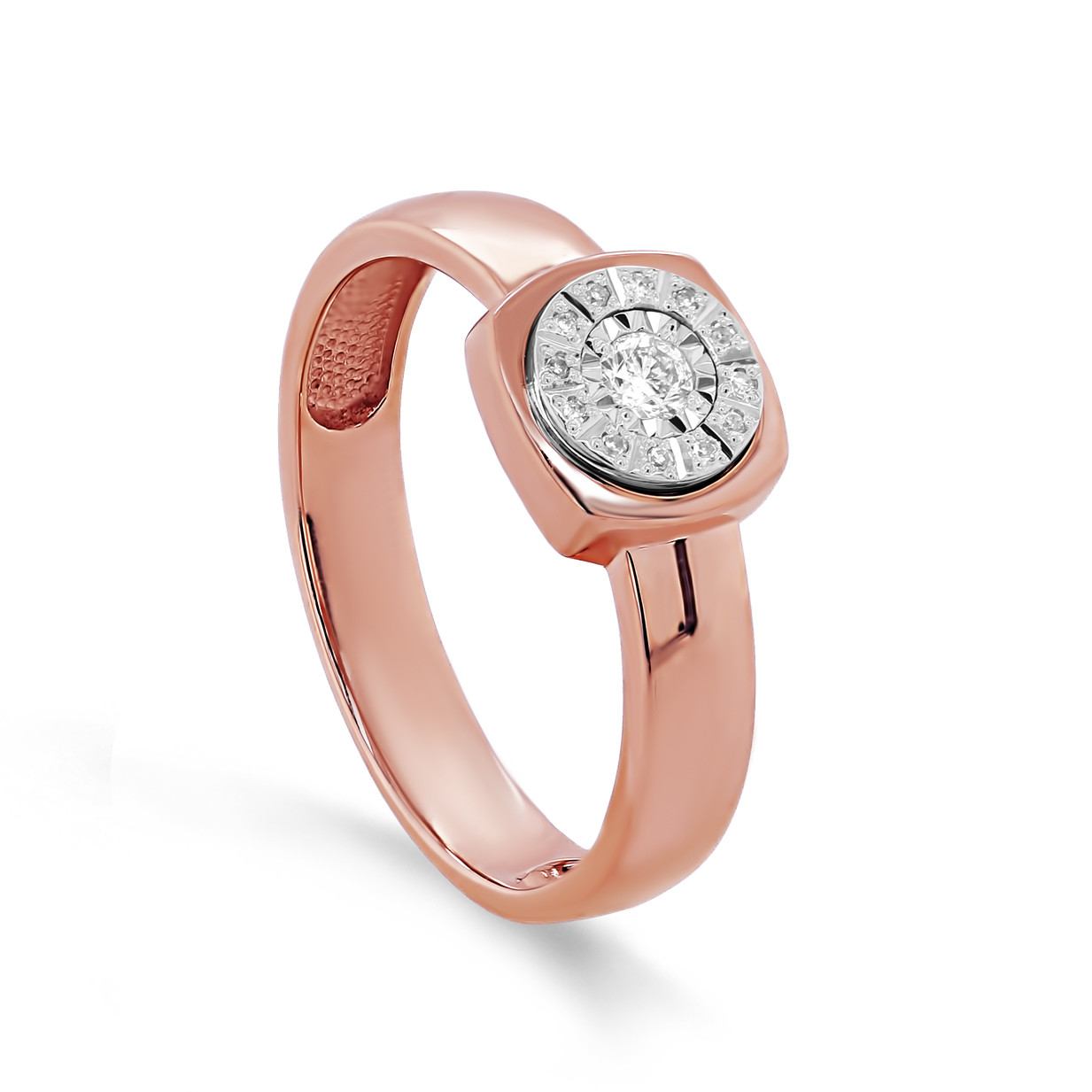 Ювелирное изделие - Кольцо из красного золота с бриллиантами в магазине Best-Gold 032537