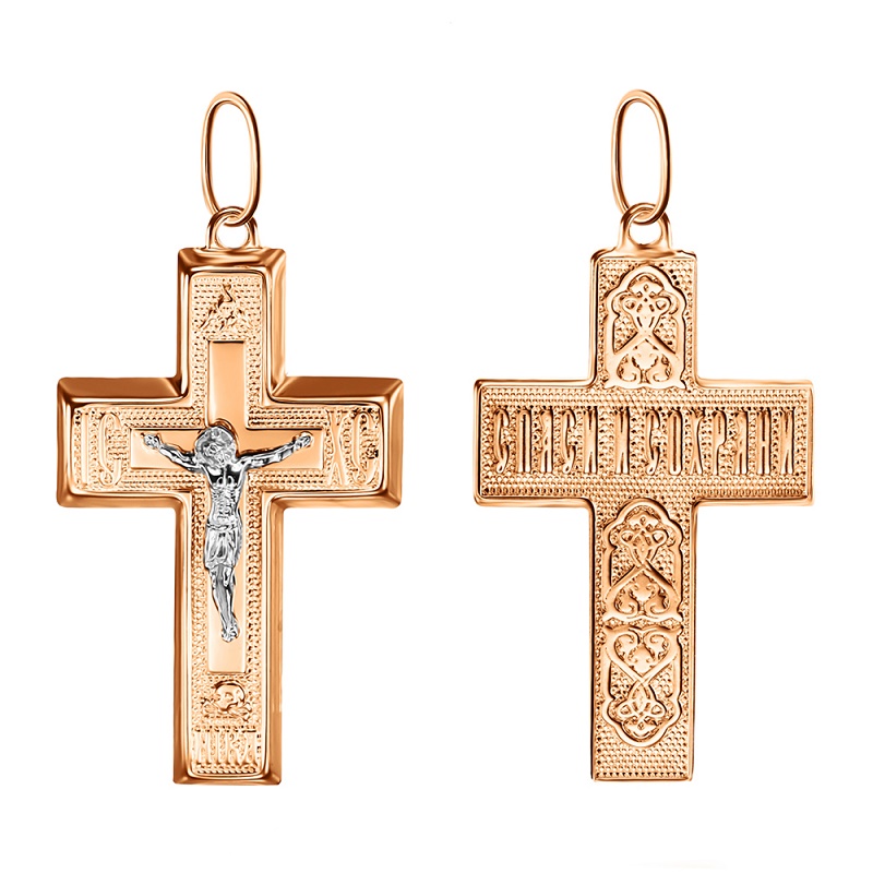 Ювелирное изделие - Крест из красного золота в магазине Best-Gold 049988