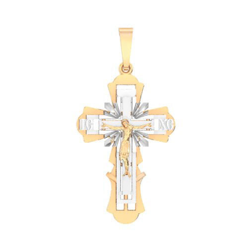 Ювелирное изделие - Крест из желтого золота в магазине Best-Gold 031596