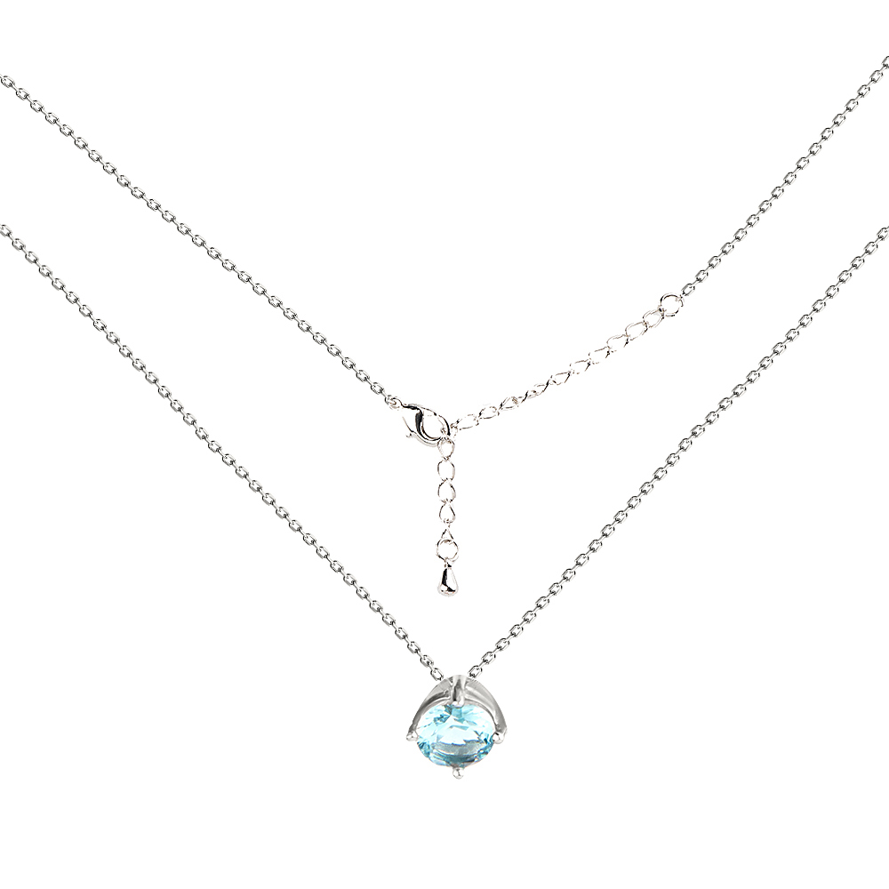 Колье из серебра с цирконием Ювелирное изделие - Колье из серебра с цирконием в магазине Best-Gold 129945