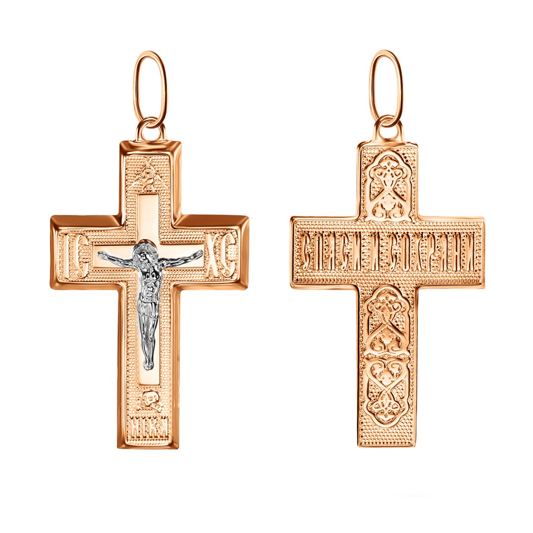 Ювелирное изделие - Крест из красного золота в магазине Best-Gold 116509