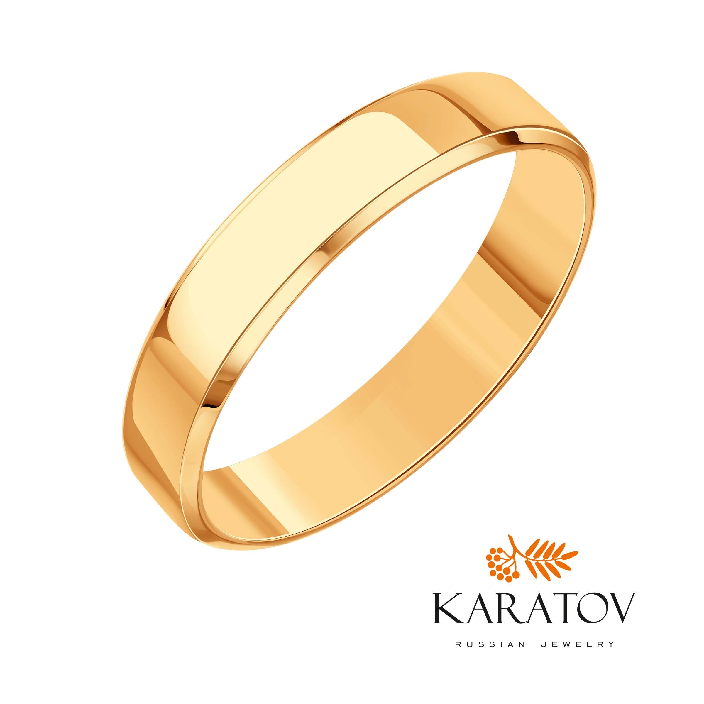 Ювелирное изделие - Обручальное кольцо из красного золота в магазине Best-Gold 124125