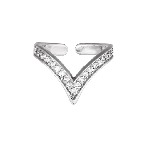 Кольцо из серебра с фианитами Ювелирное изделие - Кольцо из серебра с фианитами в магазине Best-Gold 055642