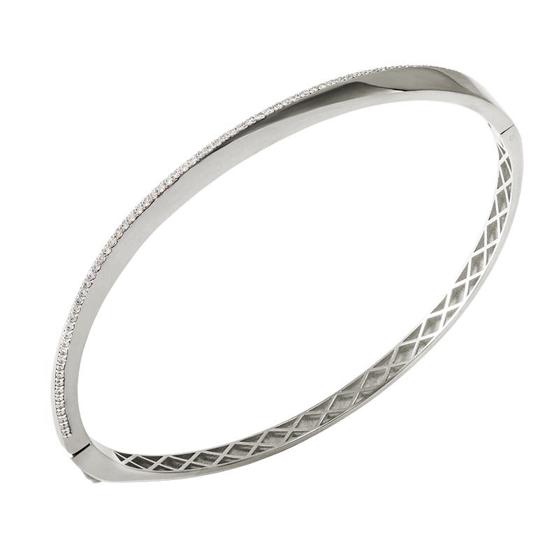 Браслет из белого золота с бриллиантами Ювелирное изделие - Браслет из белого золота с бриллиантами в магазине Best-Gold 070801