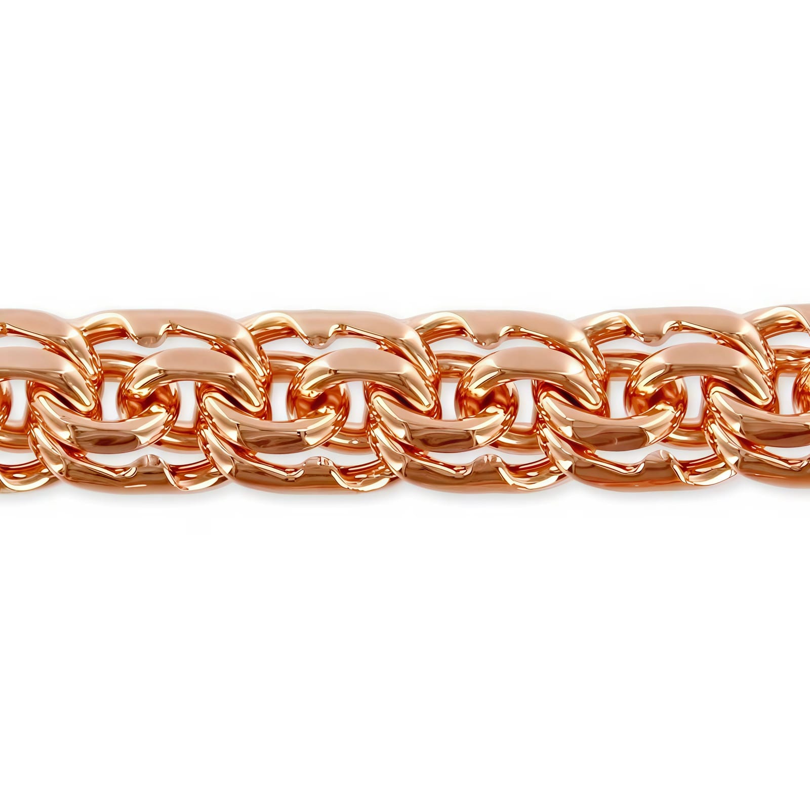 Цепь из красного золота плетение гарибальди Ювелирное изделие - Цепь из красного золота плетение гарибальди в магазине Best-Gold 126220